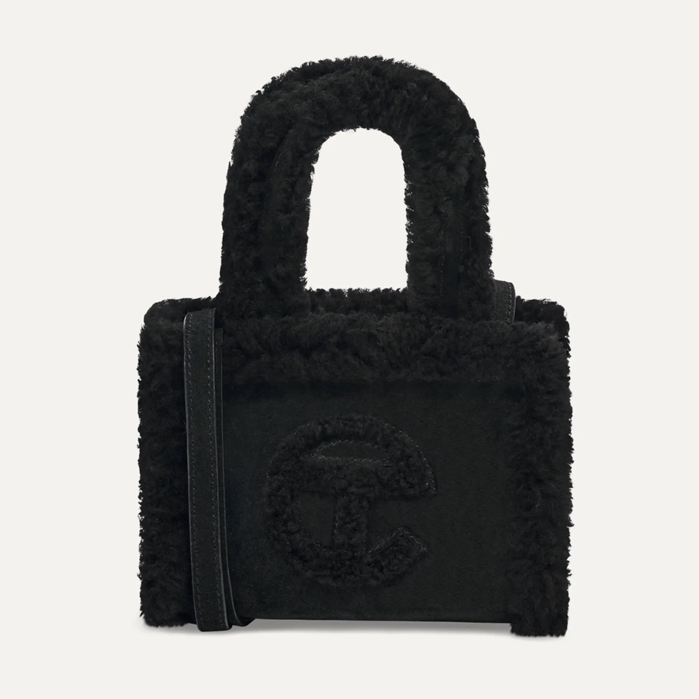 RARE black ugg x telfar shearling bag